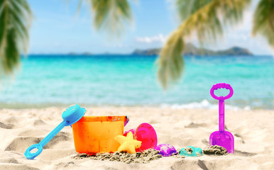 Beach and sea of holiday relax summer