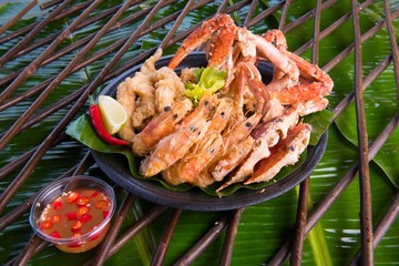 Fried sea food platter