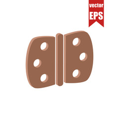 Door hinges isometric icon.Vector illustration.