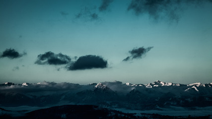 beautiful winter mountain landscape
