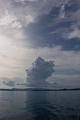 Naklejka na ściany i meble Cumulonimbus cloud over horizon
