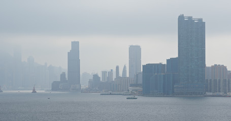 Obraz premium Hong Kong air pollution