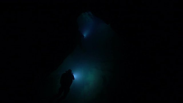 Cave diving in Budapest