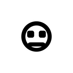 Emoji icon. Social media character sign