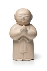 Traditional white stone carved Jizo