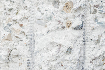 Aged cracked concrete stone plaster wall background and texture style