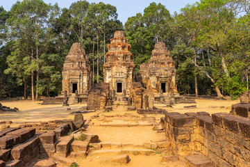 Preah Ko temple, Cambodia: core part - sanctuaries