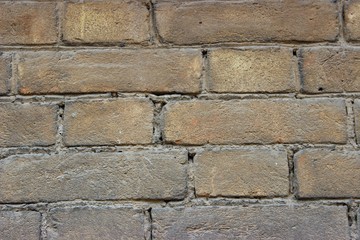 Fototapeta premium Brown brickwork made in the late 19th century