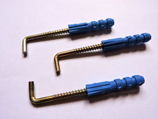 screw on white background