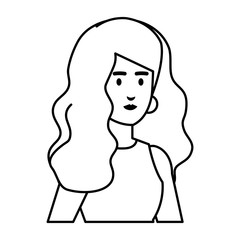 beautiful and young woman character