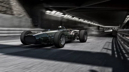Blackout roller blinds F1 old f1 racecar 3d render