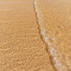 waves on the beach