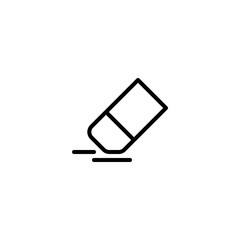 Eraser icon. Draw design sign