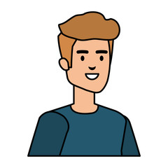 young and casual man character