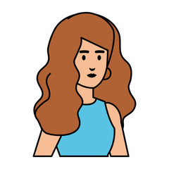 beautiful and young woman character