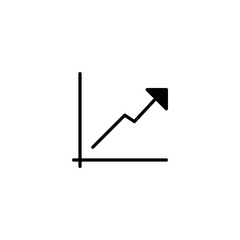 Chart diagram icon. Analytics graph sign