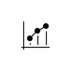 Chart diagram icon. Analytics graph sign