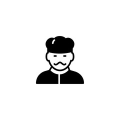 Chef avatar icon. Restaurant sign