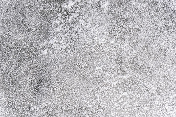 Background frozen gas bubbles in the frozen ice of the lake and river in winter