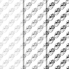 Geometric seamless pattern. Circles