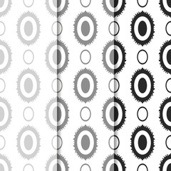 seamless geometric abstract pattern ovals