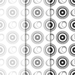 Geometric seamless pattern. Circles