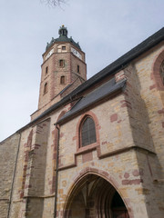 Fototapeta na wymiar Historic City Sangerhausen in Saxony Anhalt,Germany