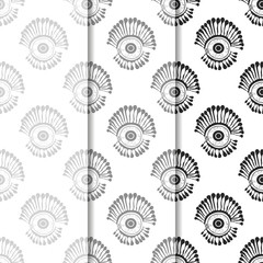 Seamless abstract pattern pop-art eye