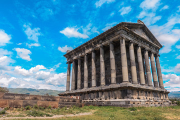The Temple of Garni is a Greco-Roman colonnaded building, Armenia