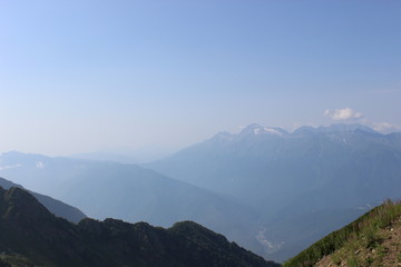 Mountains Sochi. Rosa Khutor.