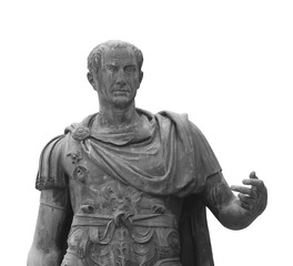statue of Julius Caesar Dictator of the Roman Republic in Rome I