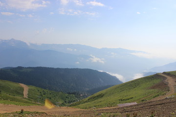 Obraz premium Mountains Sochi. Rosa Khutor.