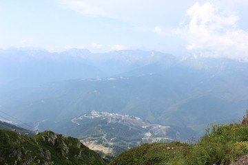 Mountains Sochi. Rosa Khutor.