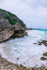 Aerial View to the Crane Beach, Barbados Island, Caribbean