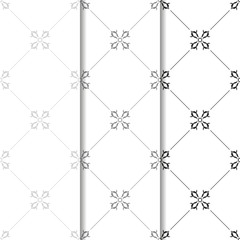 Fototapeta premium abstract floral seamless pattern with flowers, netting and leaves