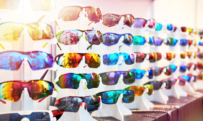 Sport glasses for cycling in shop