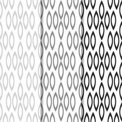 Seamless geometric abstract pattern with circles and rings