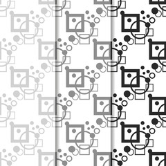 Geometric seamless pattern. Square