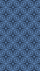 Fototapeta premium Ornate geometric pattern and abstract colored background