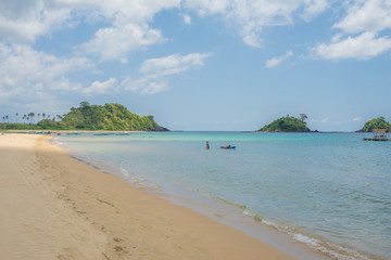 Tropical beach in elnido palawan, philippines