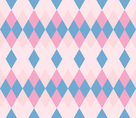 Seamless pattern with rhombus. Infinity background of geometric shapes. Pattern with colorful mosaic pattern. Colorful geometric background. Vector illustration.   