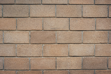 Masonry walls made of rough material.