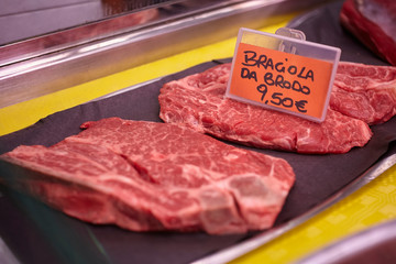 Meat exposed in a refrigerated counter #2