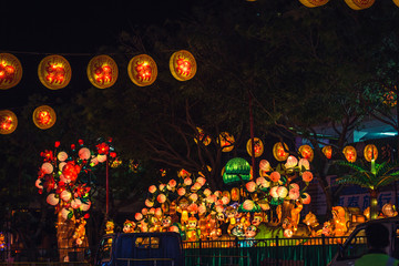 Animal lanterns on the Chinese New Year