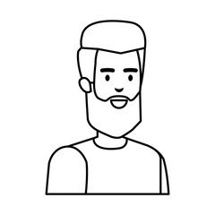 young and casual man character