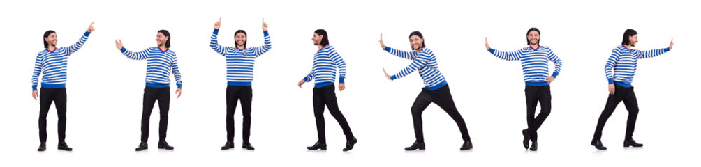 Young man isolated on white 