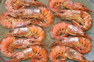 Gegrillte Garnelen