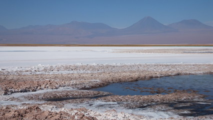 deserto salato  di Atacama sulle ande a  San Pedro di Atacama Cile