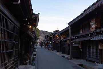 飛騨高山の夕景