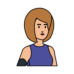 beautiful and young woman character